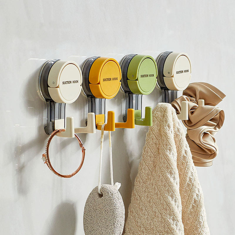 Reusable Suction Cup Hooks – Dual-Head Waterproof Vacuum Wall Hooks for Bathroom & Kitchen