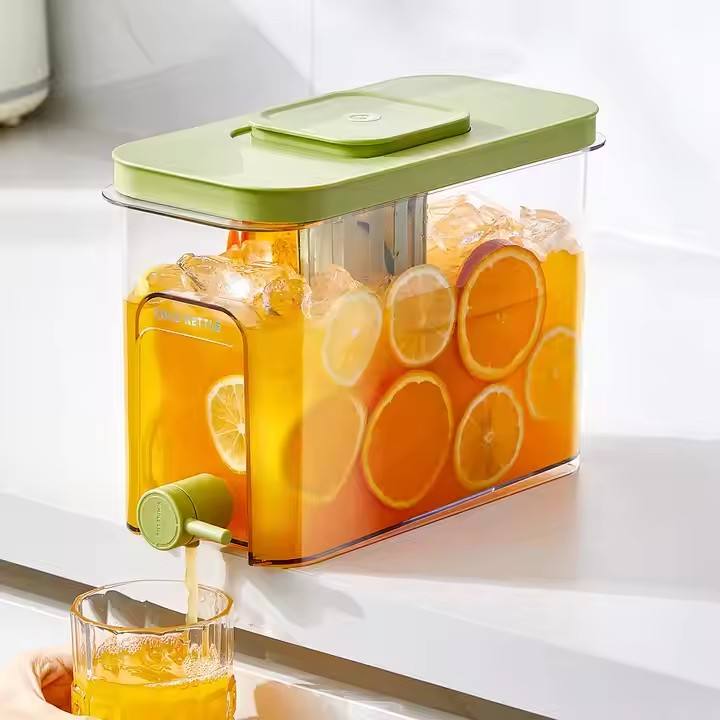 Cold Kettle Jug with Faucet – Fridge Door Pitcher & Fruit Infuser