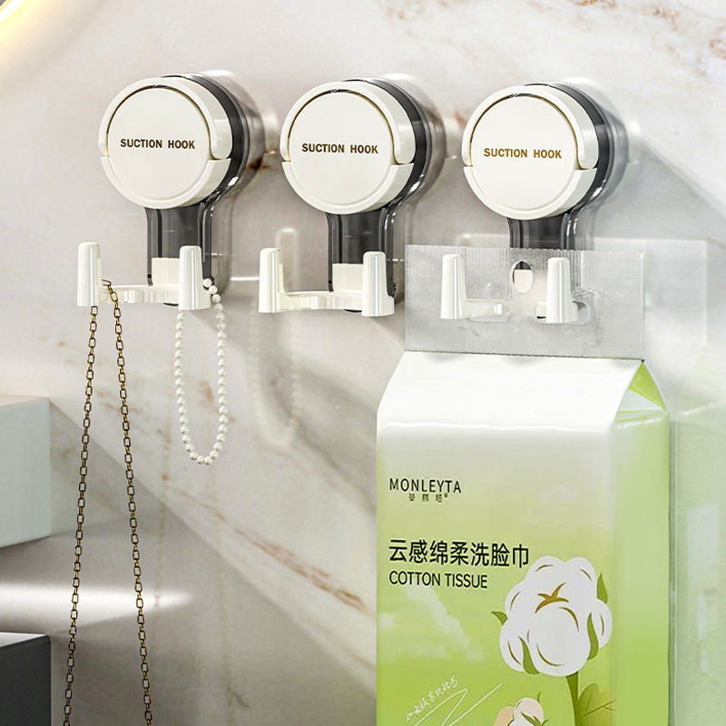 Reusable Suction Cup Hooks – Dual-Head Waterproof Vacuum Wall Hooks for Bathroom & Kitchen
